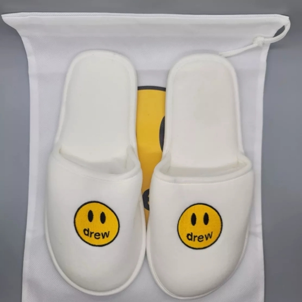 Drew House Justin Bieber Mascot Slippers Size S/M White Brand New